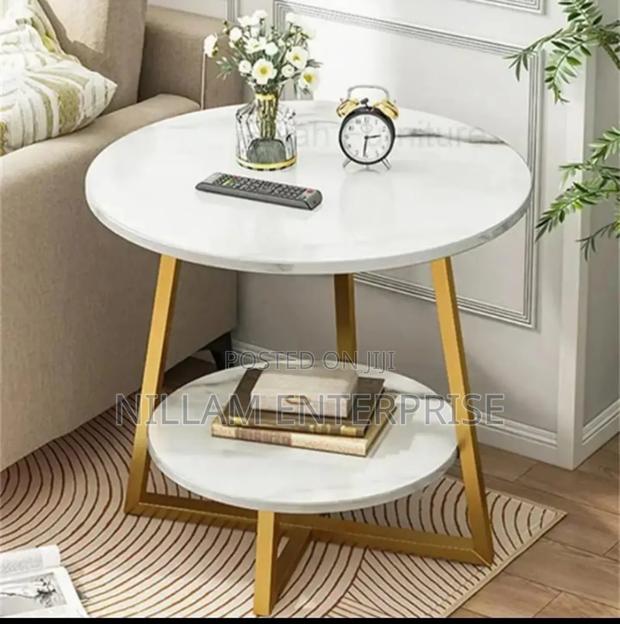 Eye-Catching Luxury Double Layered Coffee Side Table* - thumbnail 3