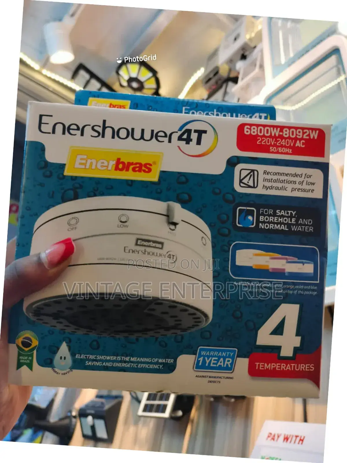 4t Enershower Instant Shower Head