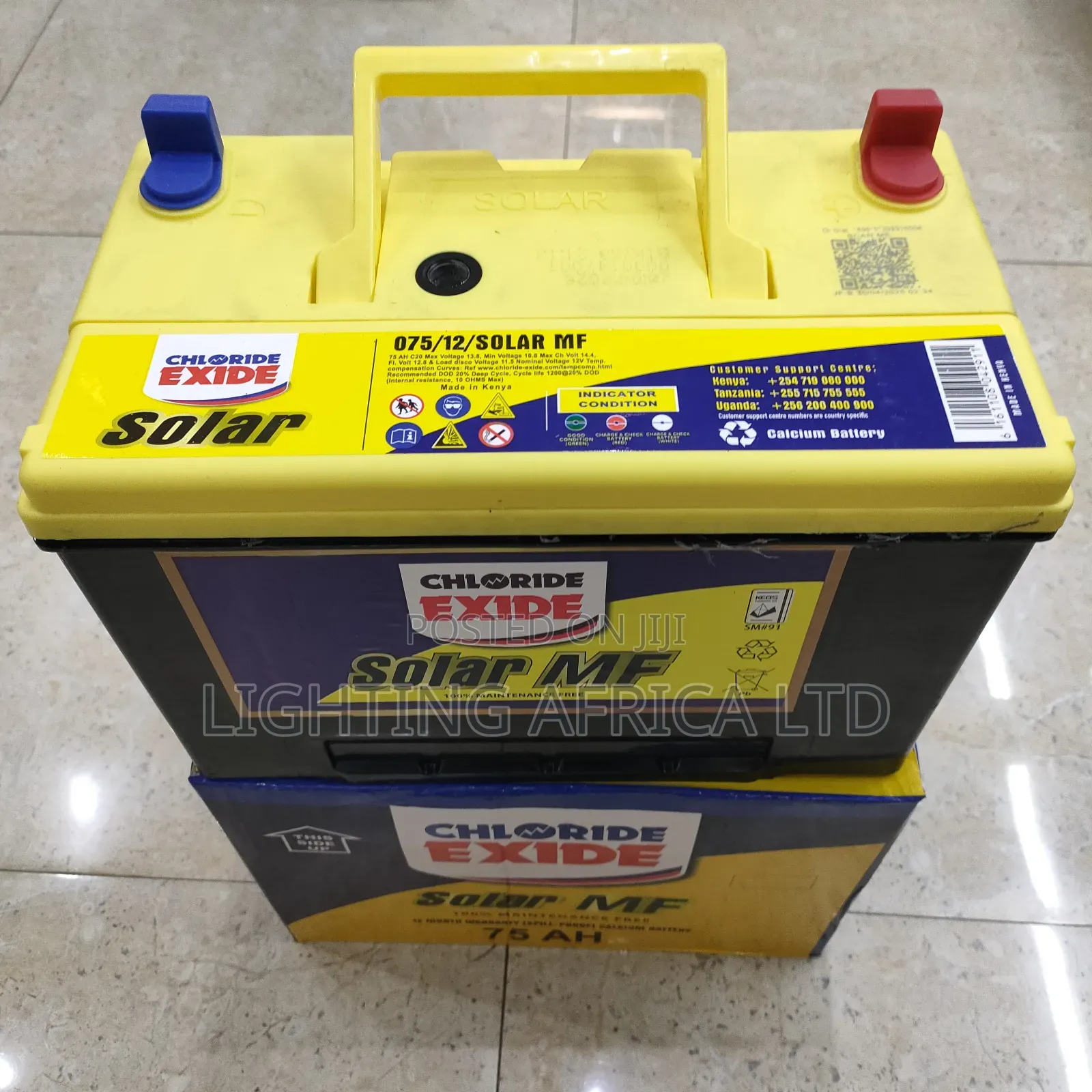 N75ah Chloride Exide Maintenance Free Solar Battery