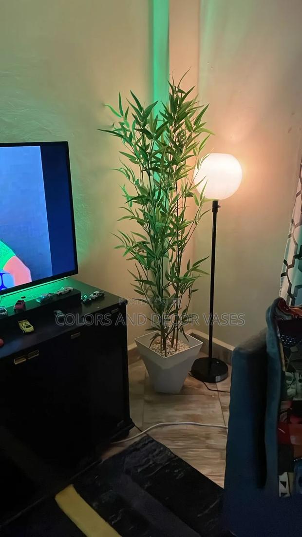 Elegant Bamboo Sticks and Vase Plus Pebble Stones - main view