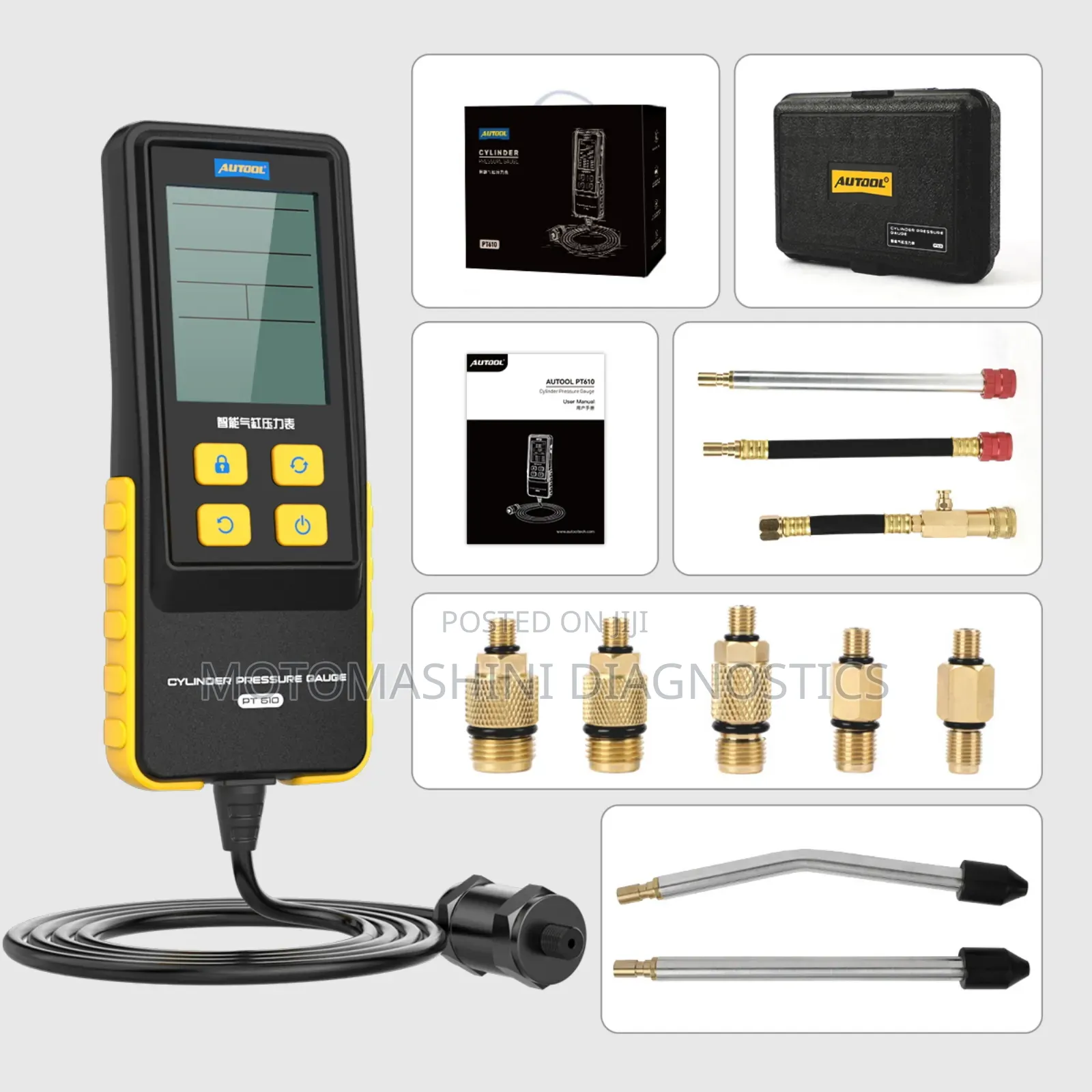 Autool Pt610 Digital Petrol Engine Cylinder Compression Test