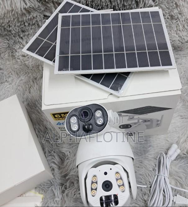 4g 6mp Ubox Dual Lens Dual Screen Solar PTZ Camera