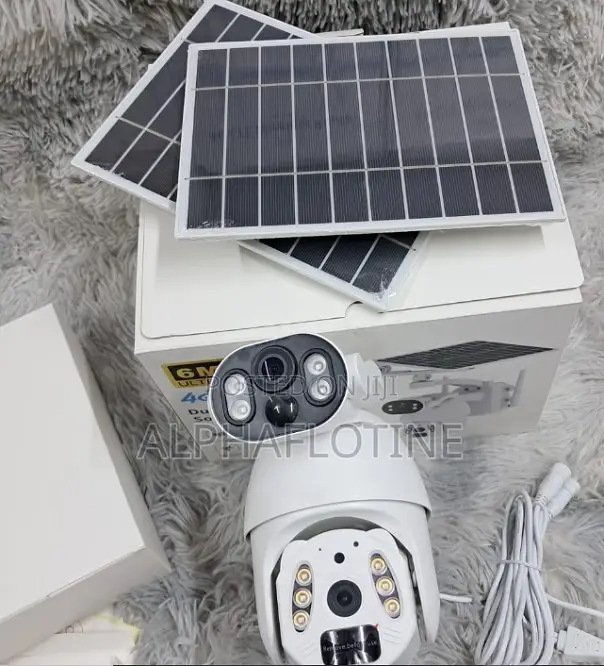 4g 6mp Ubox Dual Lens Dual Screen Solar PTZ Camera