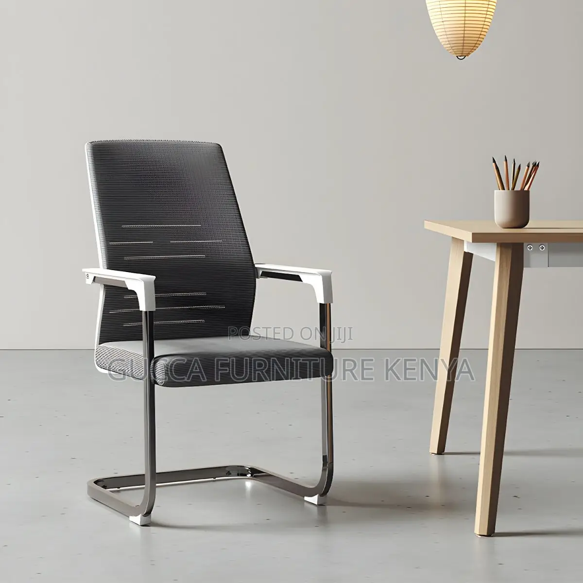 Office Chair: Ergonomic Desk Chair Without Wheels for Board