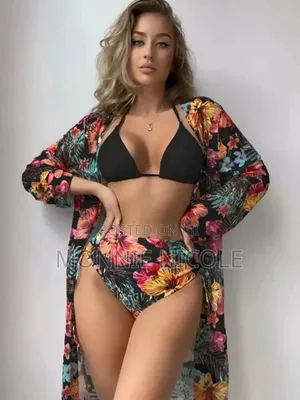 3 In 1 Bikini Beach Wear Set. 💯