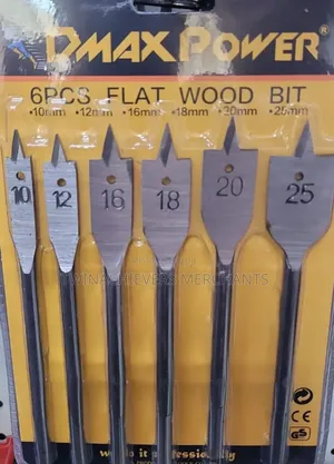 6pcs Flat Wood Bits