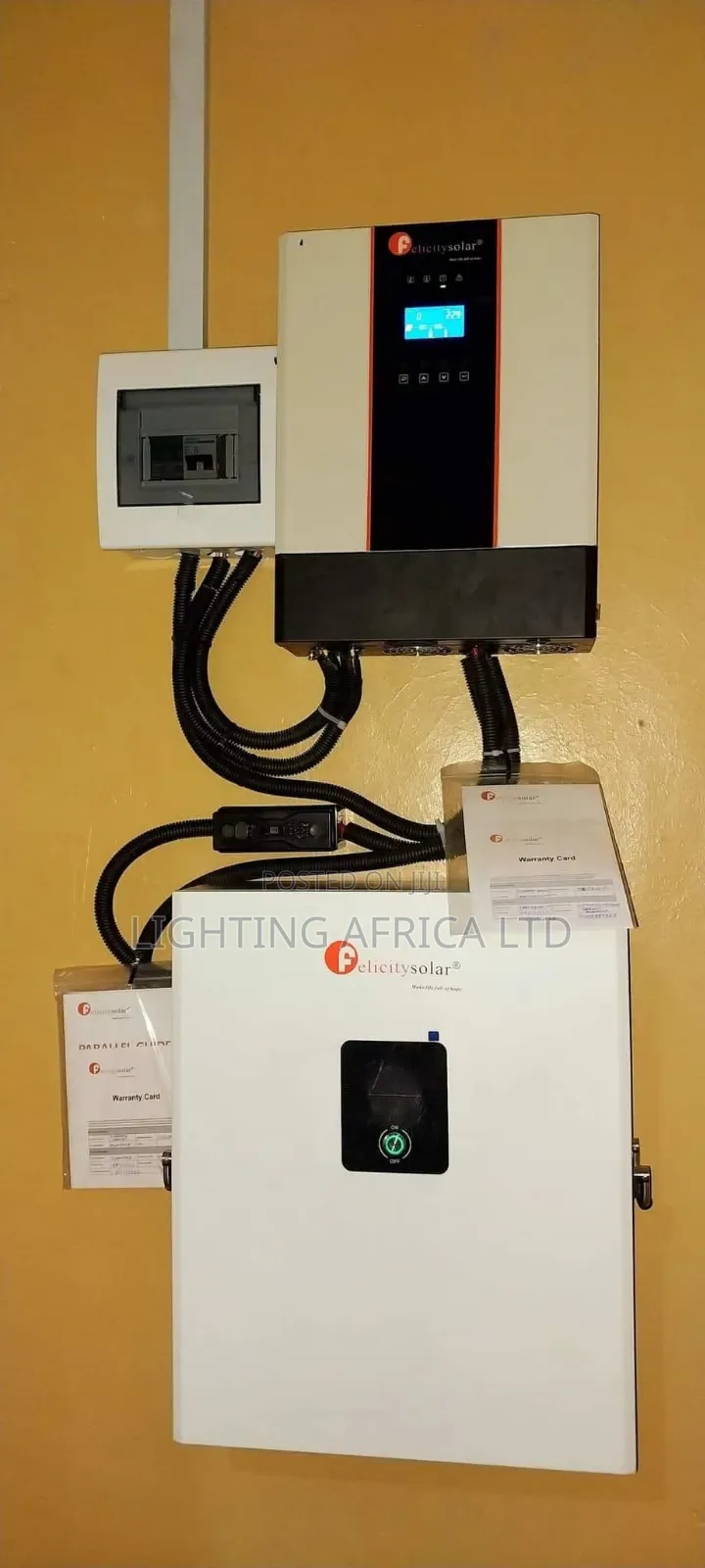 6.2kva Inverter - 5.12kwh Lithium Battery -(6)550w Solar Panels System