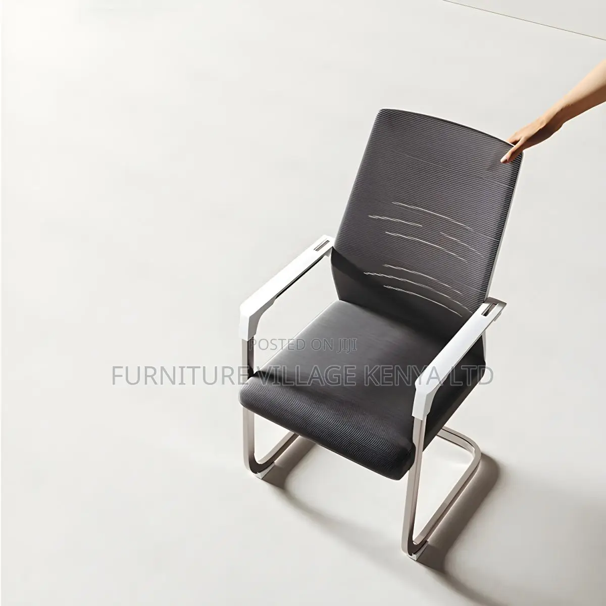 Office Chair: Fixed-Leg Ergonomic Meeting Executive Chair