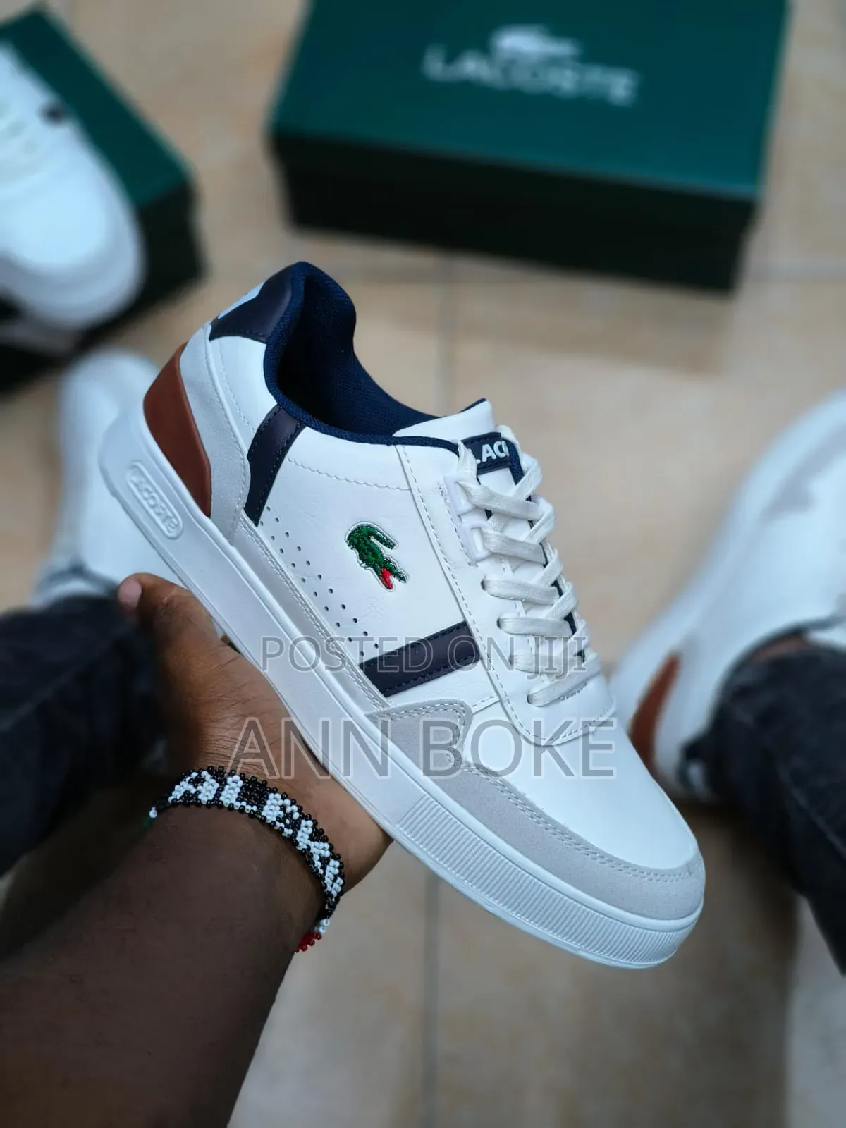 Lacoste Casuals 
Black 40-45
White 41/44
 at 3000