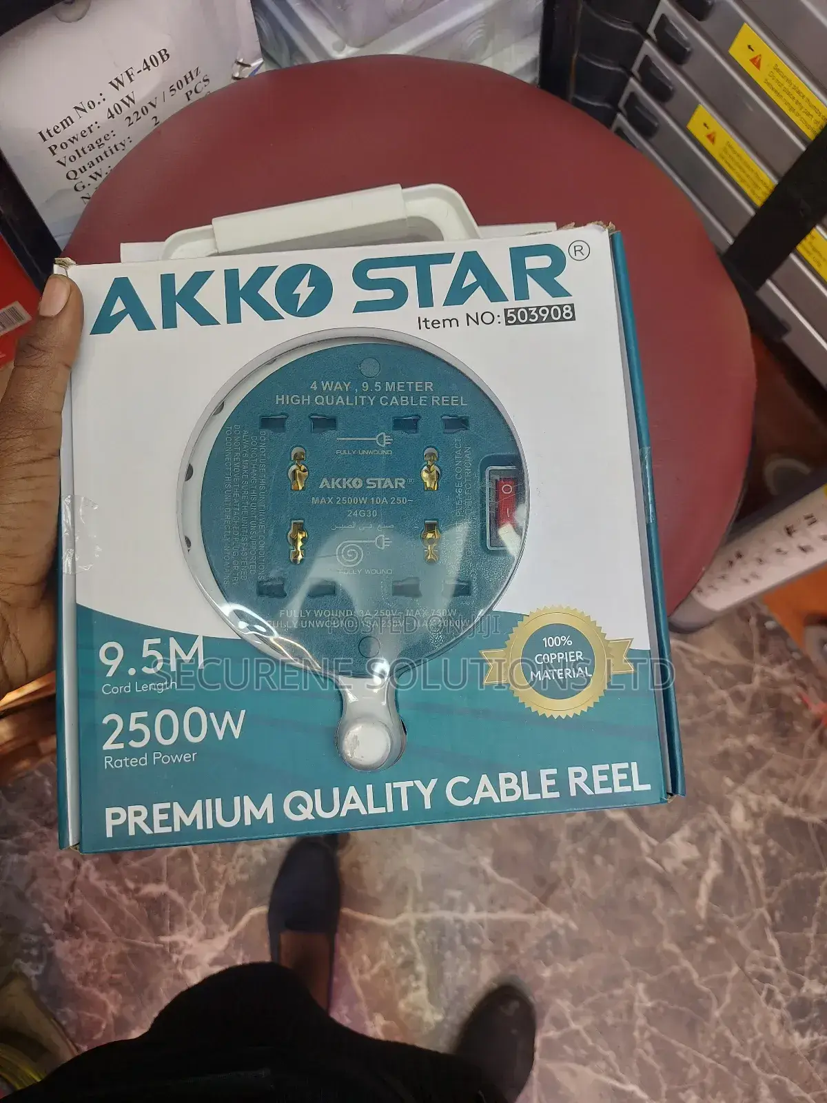 Akko Star 4-Way, 9.5-Meter High-Quality Cable Reel