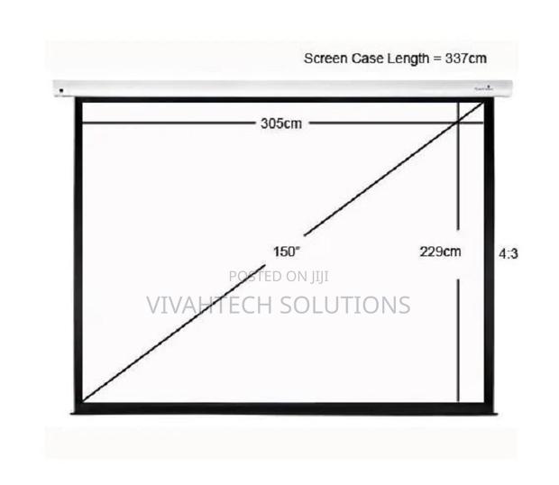 Lw Manual Projector Screen 200cm by 200cm - thumbnail 2