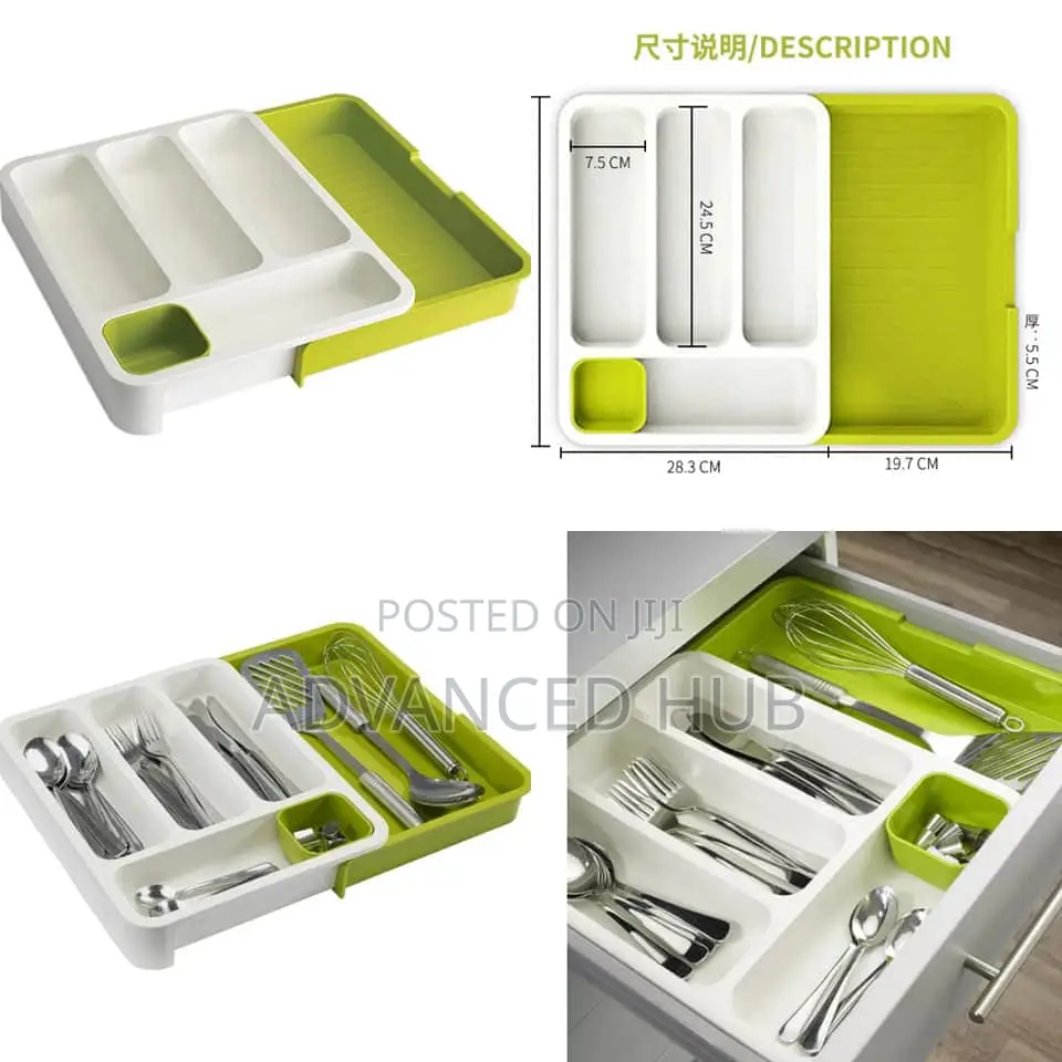 Expandable Cutlery Organizer Tray