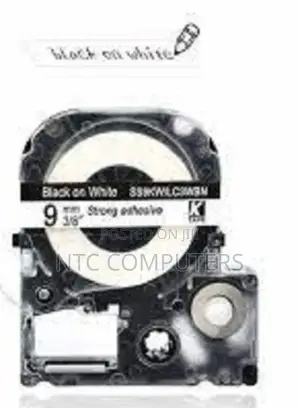 Epson Ss-9kw 9mm X 8m Black on White Tape