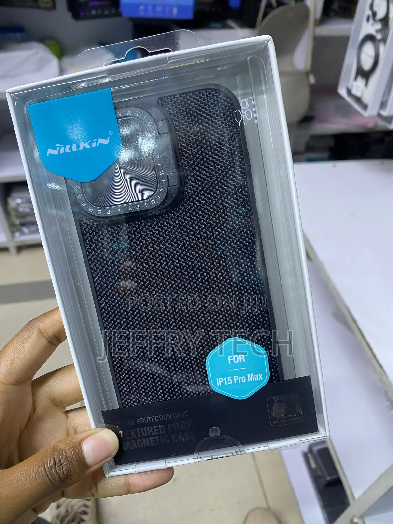 Jokitech Metal Carbon Fiber Case for iPhone 15 Pro