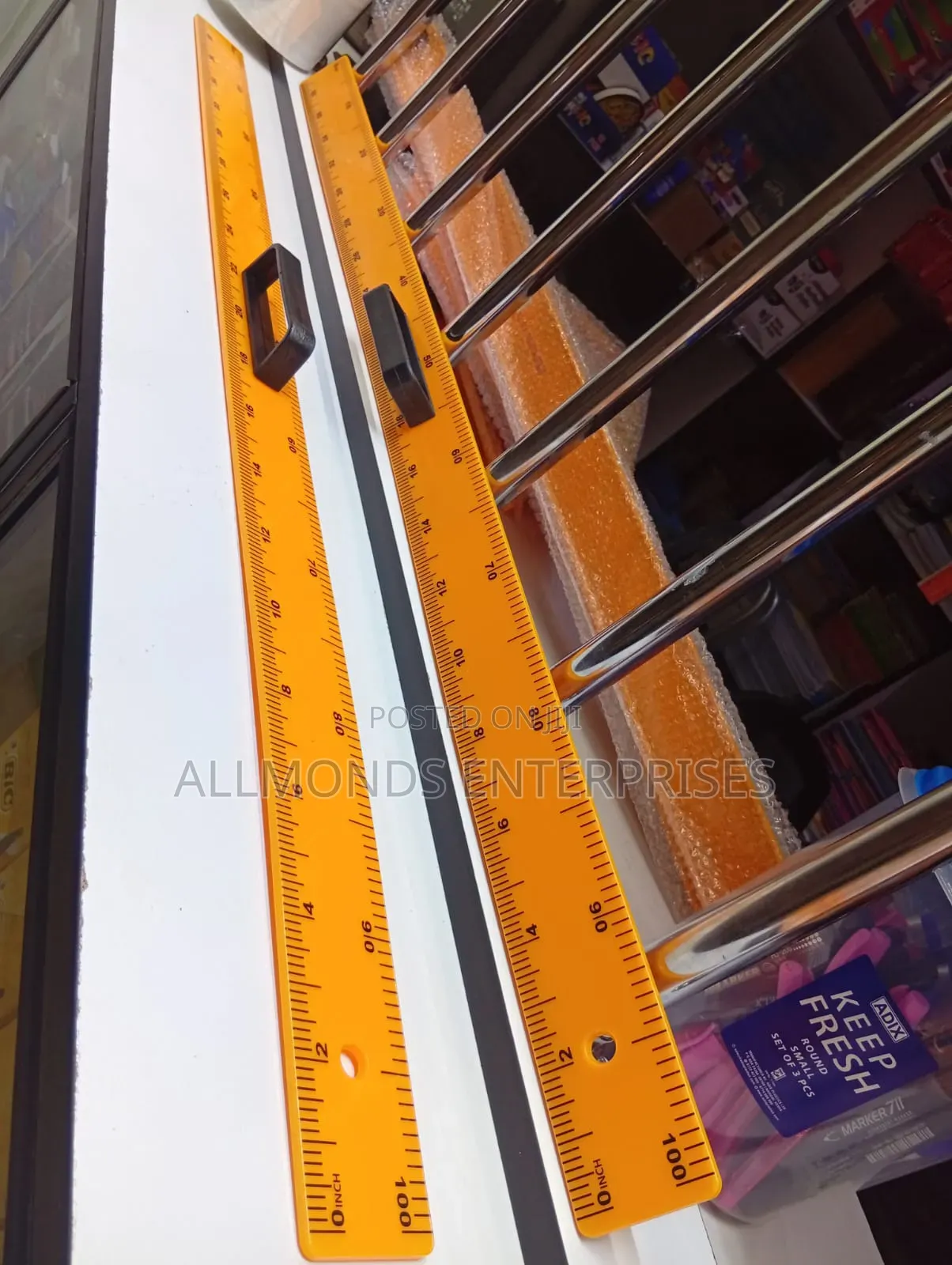 Plastic Blackboard Ruler 100cm