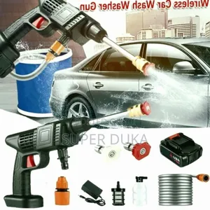 Wireless Car Wash Spray Gun With Portable 2 Lithium Battery