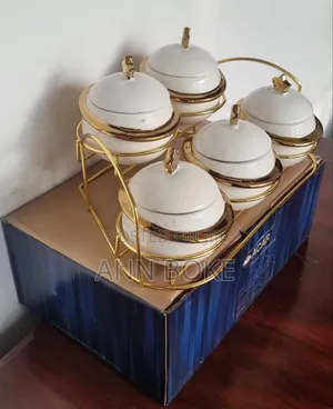 *Acar Jc7922 - 11pc Golden Sugar Dish Set 5 Sugar