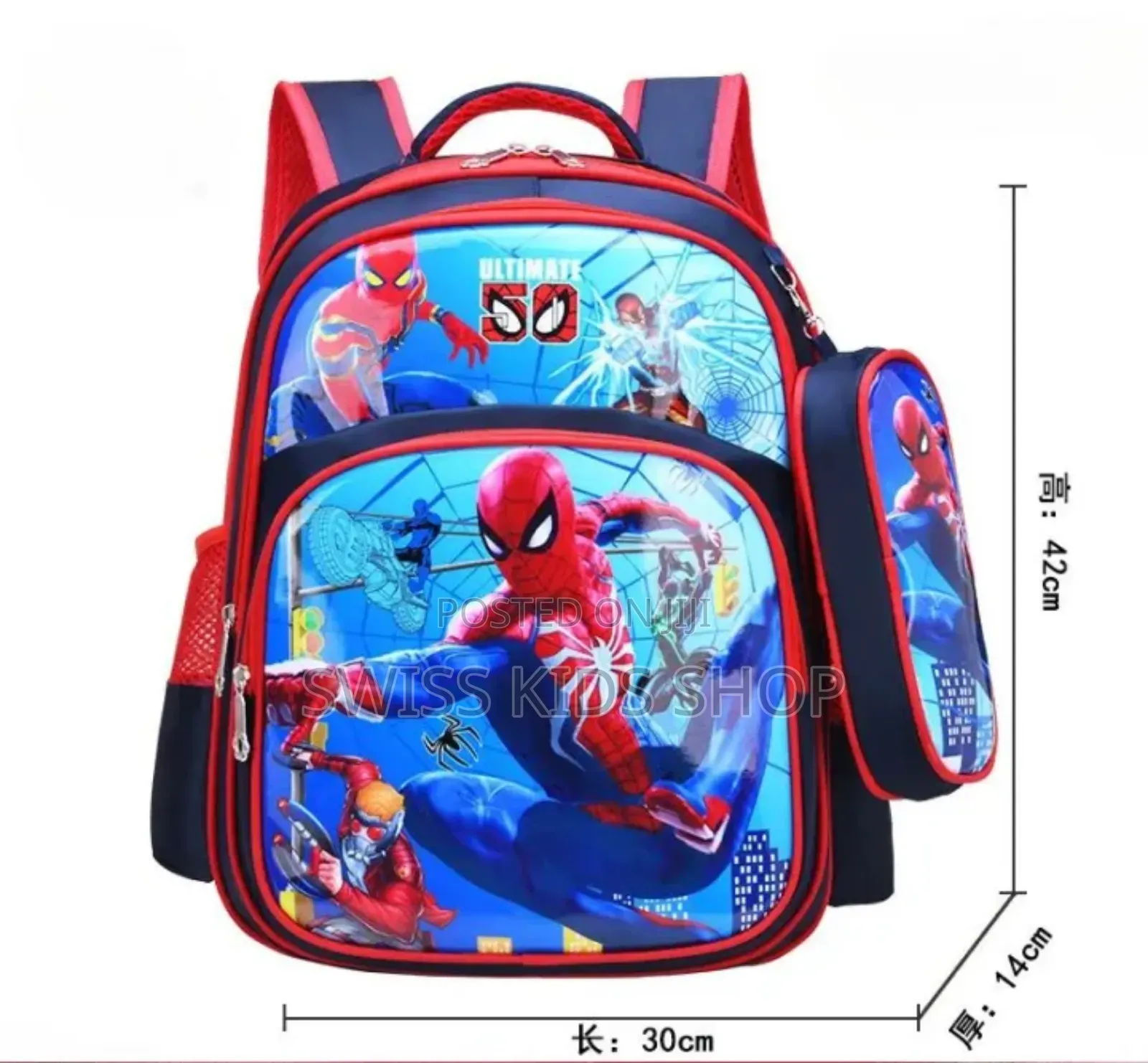Spiderman School Bag for Boys for Grade 1,2 and 3