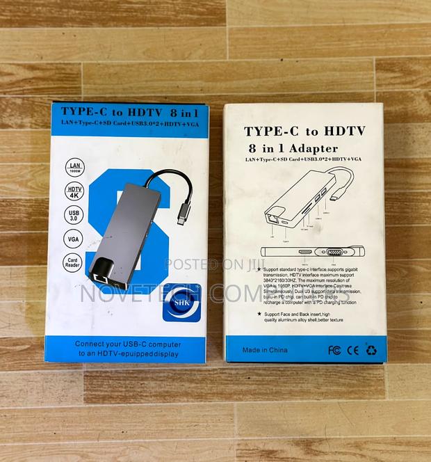 Usb C Hub, 8 in 1 Usb C Adapter - main view