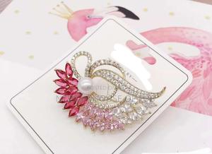 Pink Stone Brooches - main view