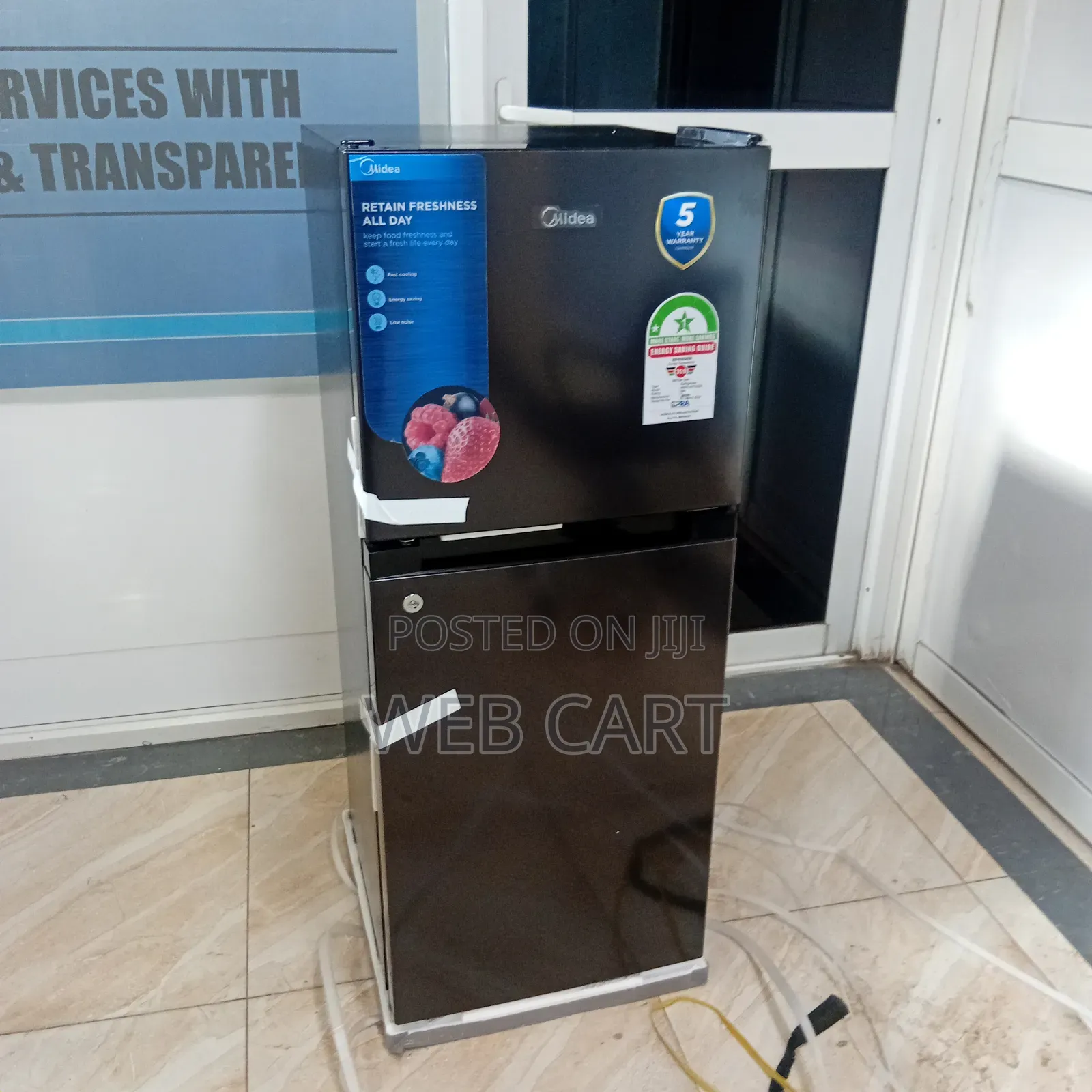Midea 127l Double Door Refrigerator - Mdrt187fgg28,