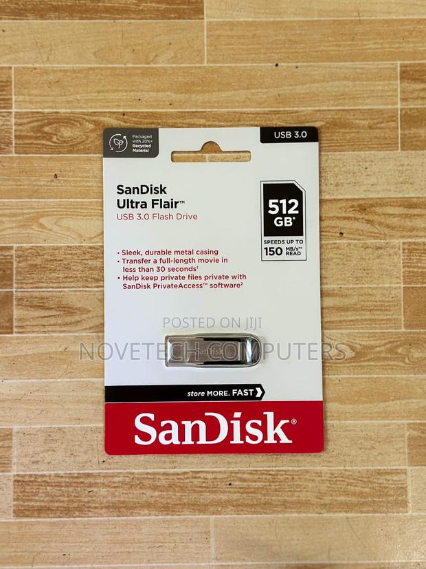 Sandisk Ultra Flair Usb 3.0 Flash Drive - 512gb - main view