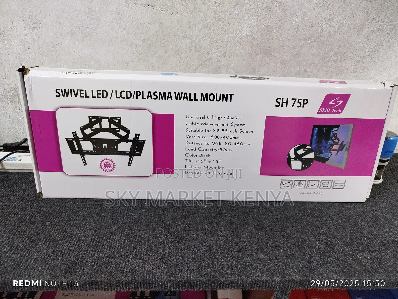 Swivel Led Plasma Wall Mount Double Arm