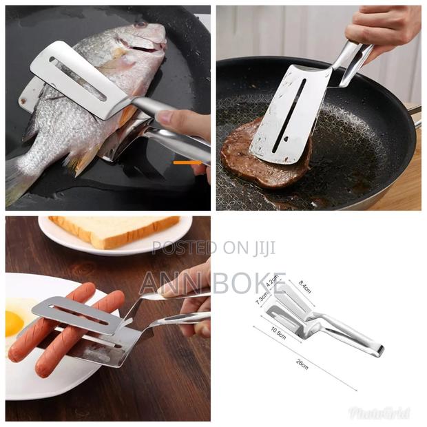 *Metallic Food Tongs Was