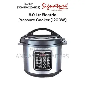 Signature Electric Pressure Cooker 8l 1200w