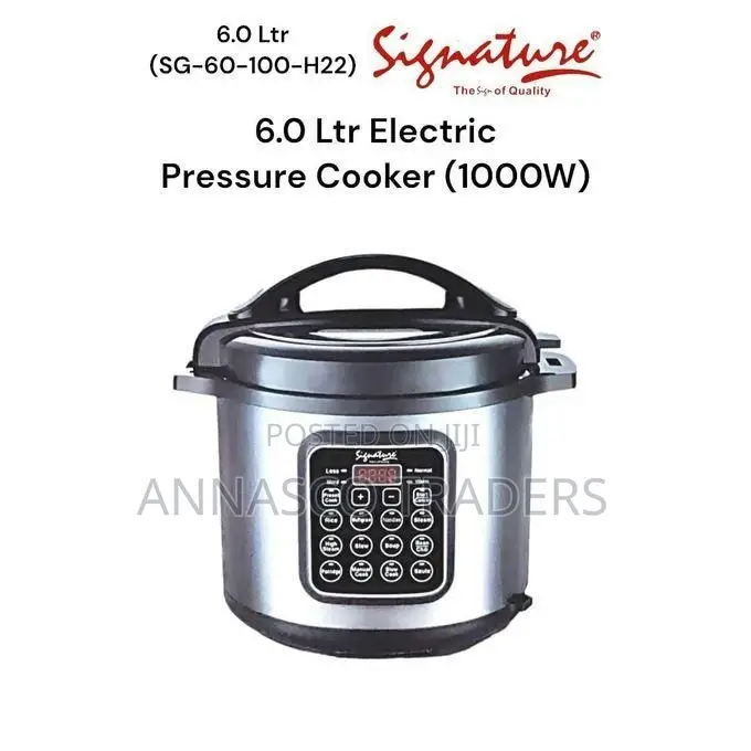Signature Electric Pressure Cooker 6l 1000w