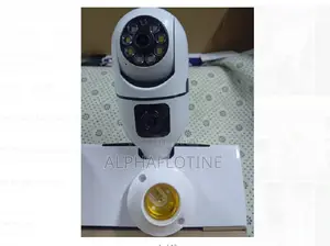 Double Lens PTZ Bulb Wifi Camera