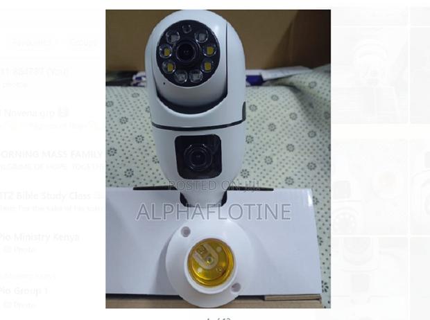 Double Lens PTZ Bulb Wifi Camera - main view