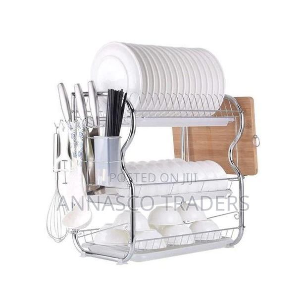 3 Layer Stainless Steel Dish Rack Drainer