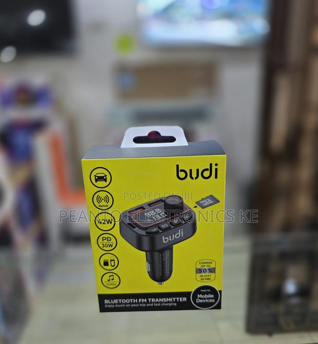 Budi Fm Transmitter for Car, Bluetooth 5.0 Car Radio Audio