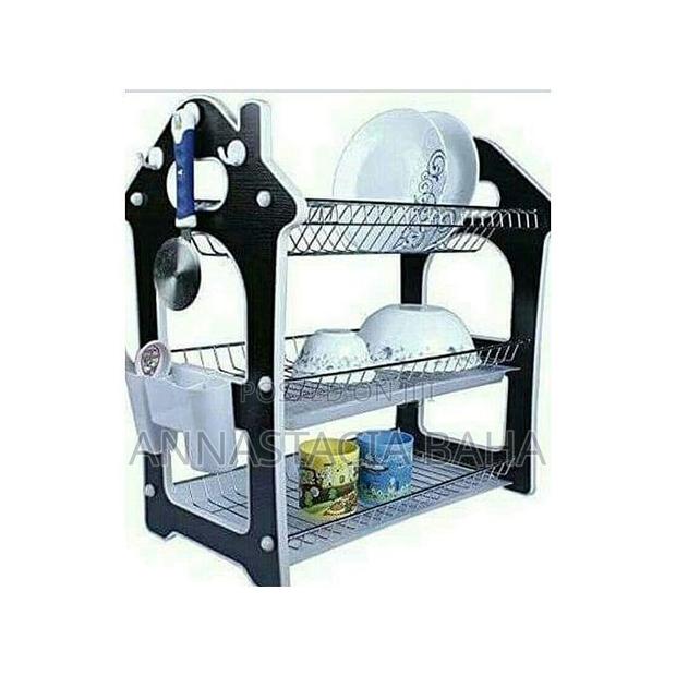Classy Three Tier Dish Rack - Black - main view
