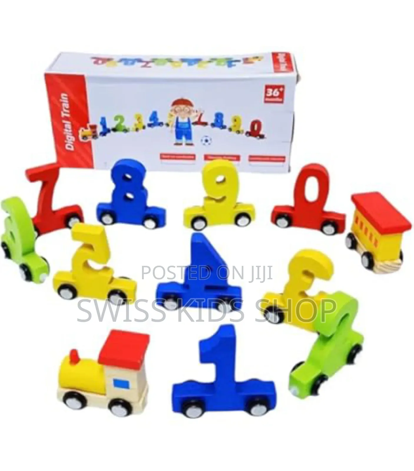 Wooden Number Train / Educational Toys / Number Toys
