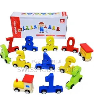 Wooden Number Train / Educational Toys / Number Toys