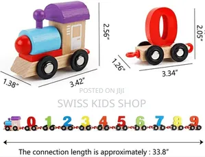 Wooden Number Train / Educational Toys / Number Toys