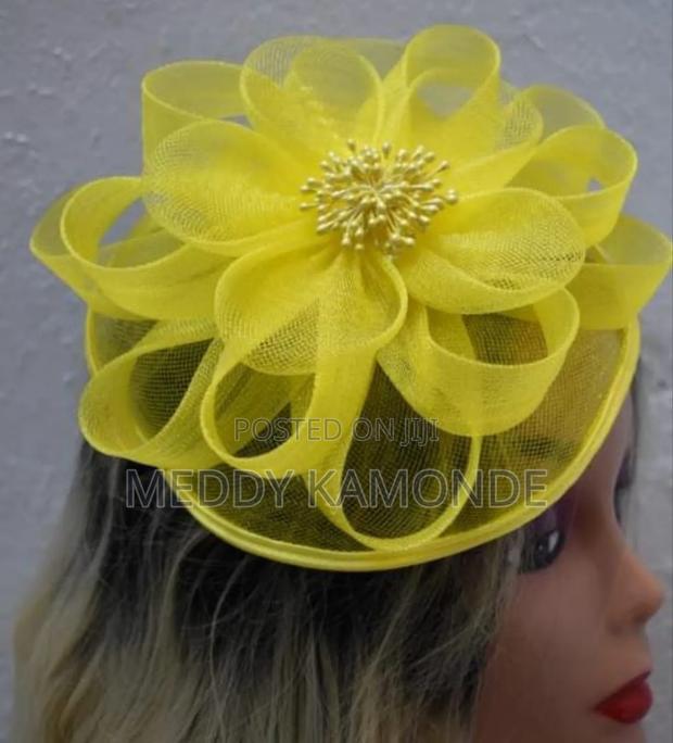 Purple/Yellow Fascinators - thumbnail 2