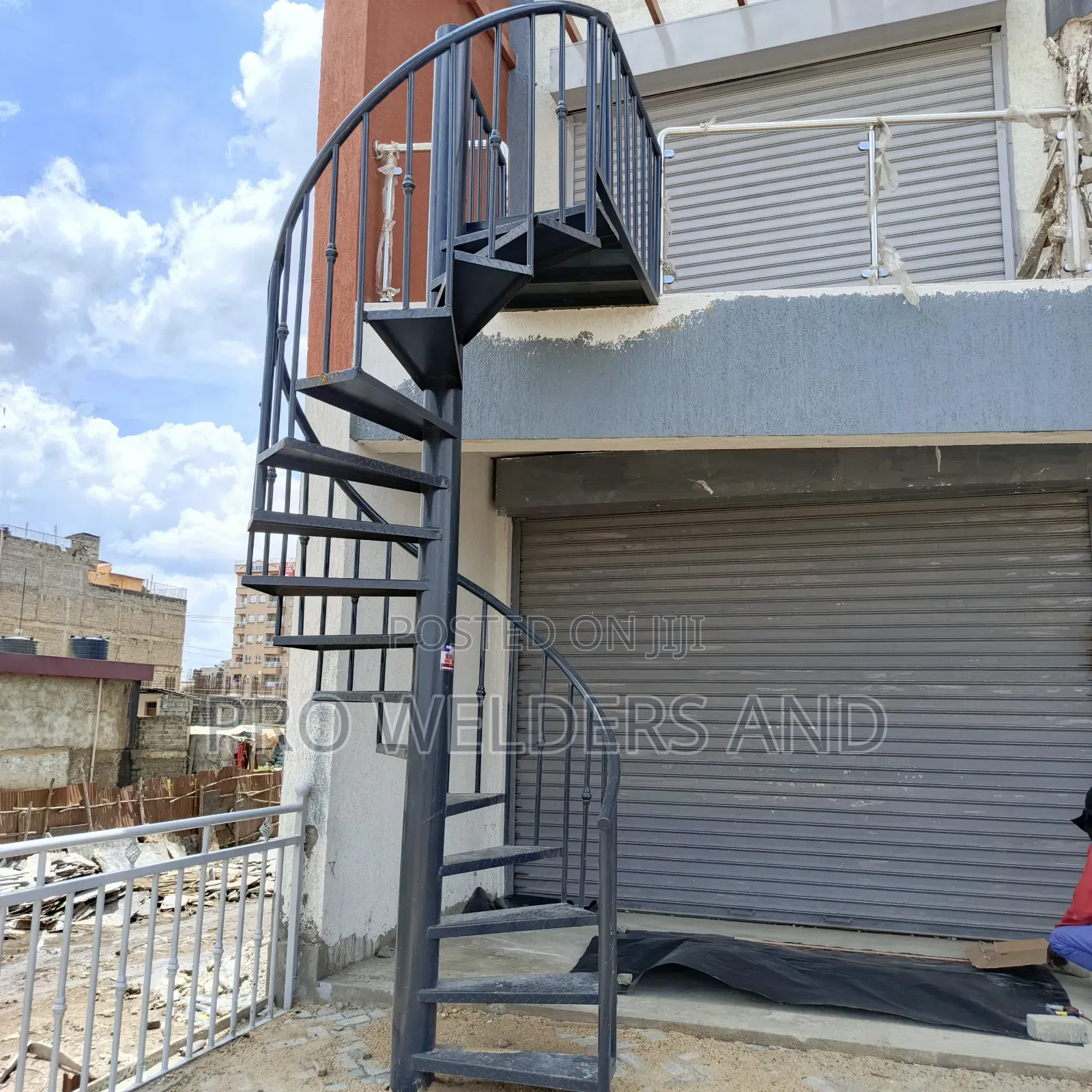 "Climb With Confidence – Modern Steel Spiral Stairs"