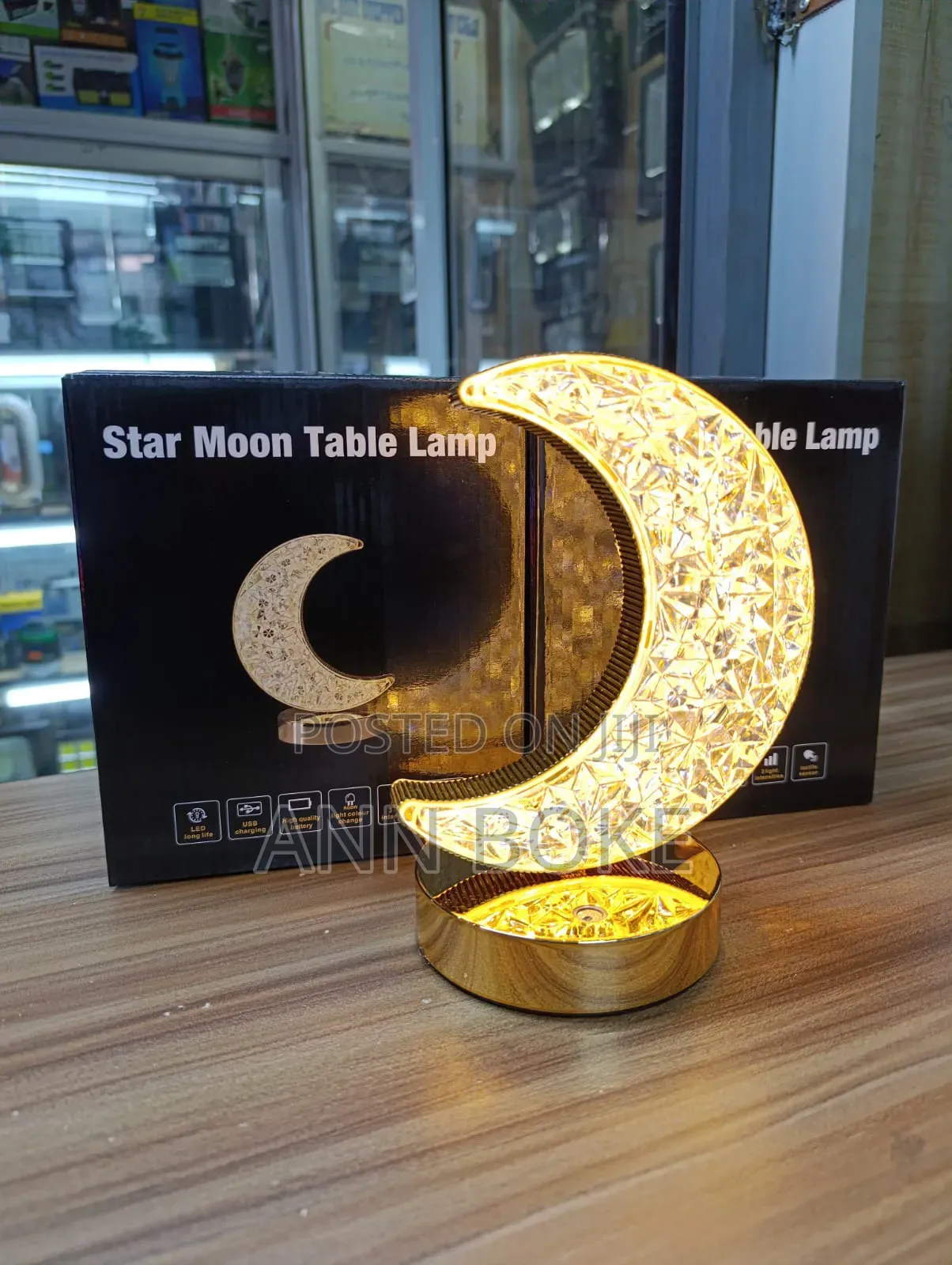 *Star Moon Table Lamp* * Usb Charging. * Touch . *
