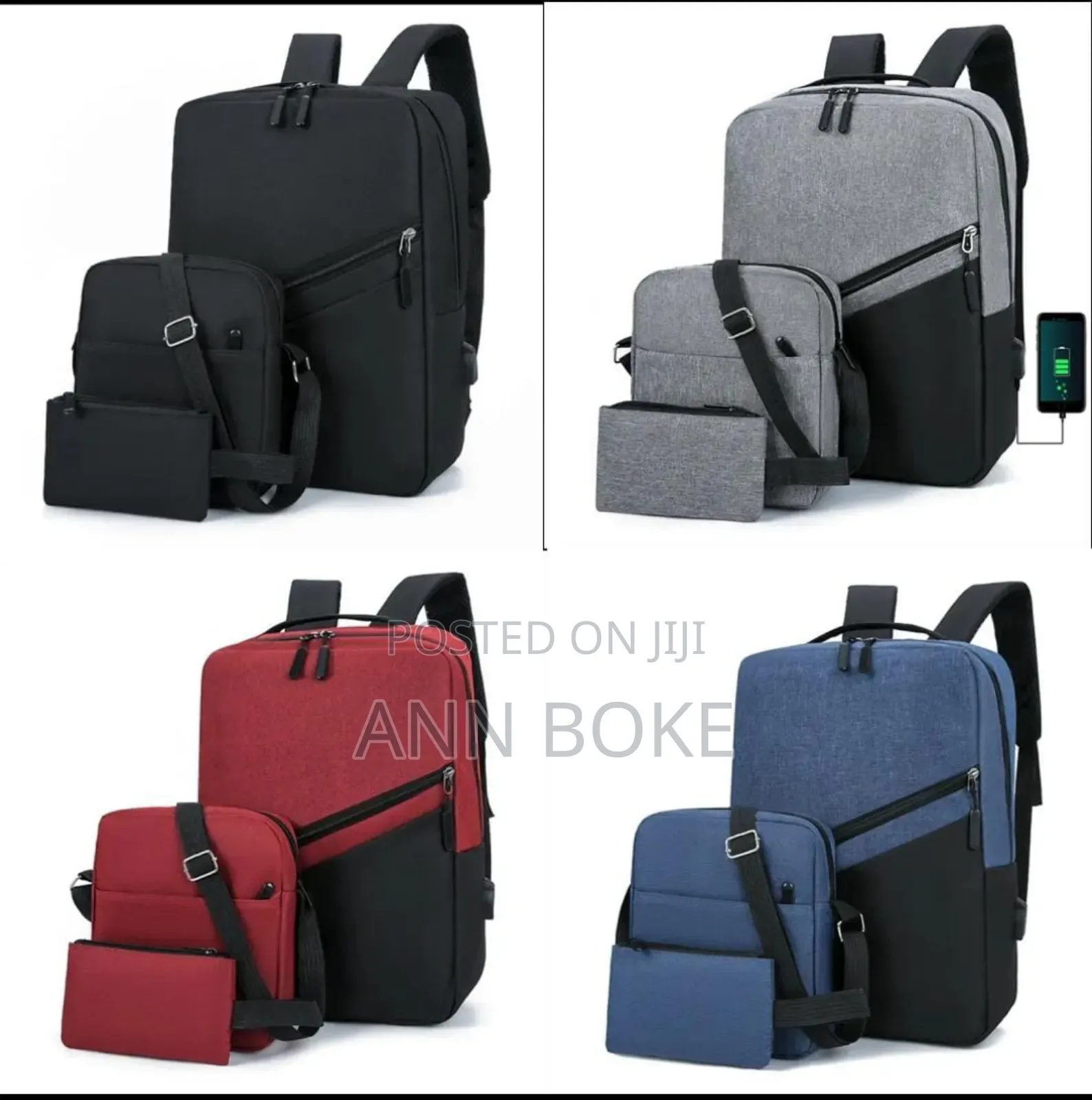 *3in1 Backpack/Laptop Bag at Available Colours Available