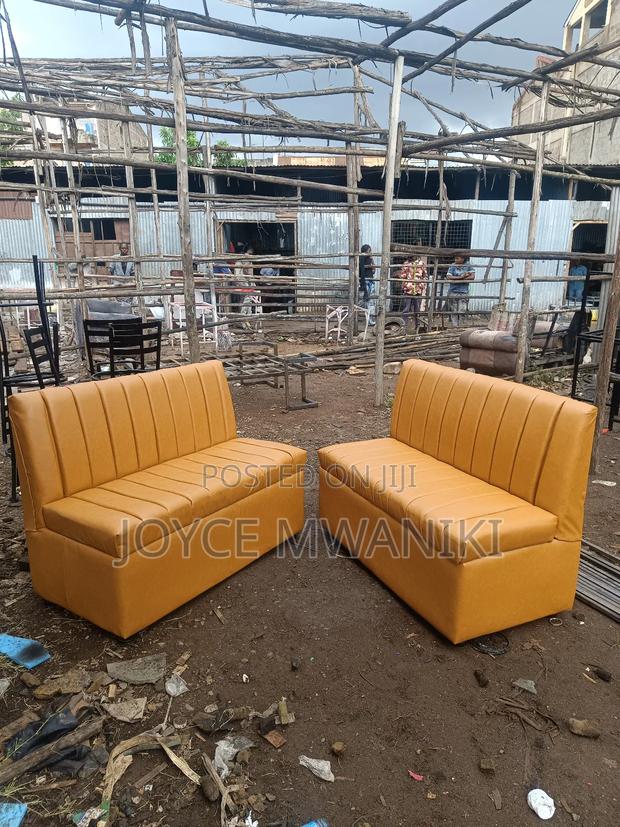 Restaurant or Waiting Couch, Gold Colour - main view