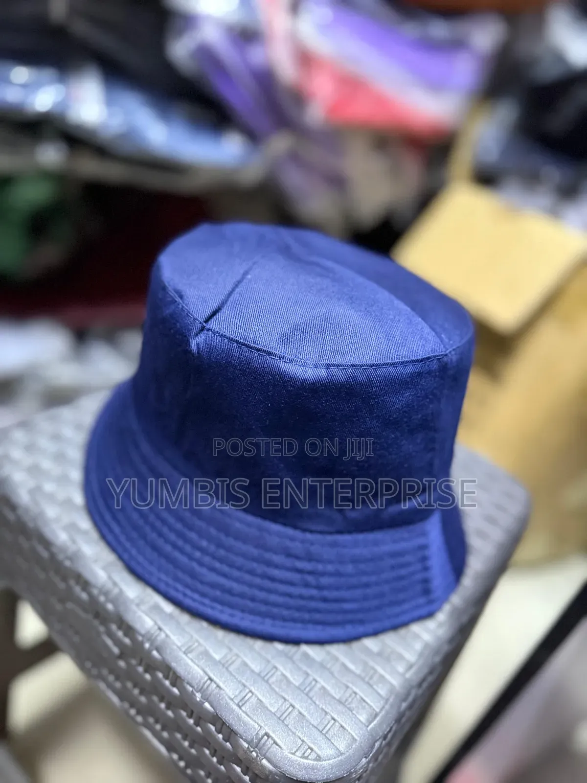 Navy Blue Unisex Bucket Hats