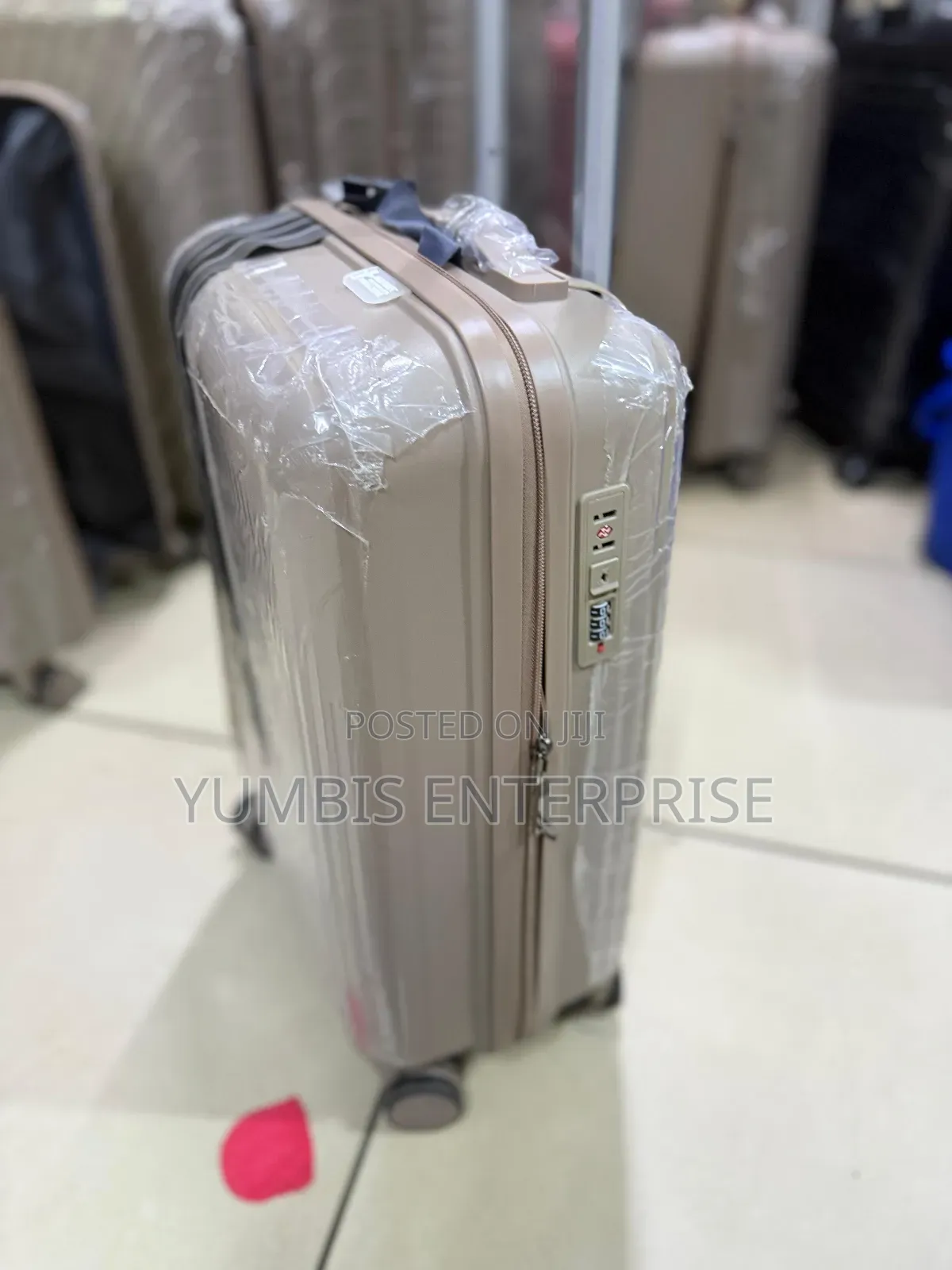 Large Rubber Luggage Suitcase With Tsa Lock