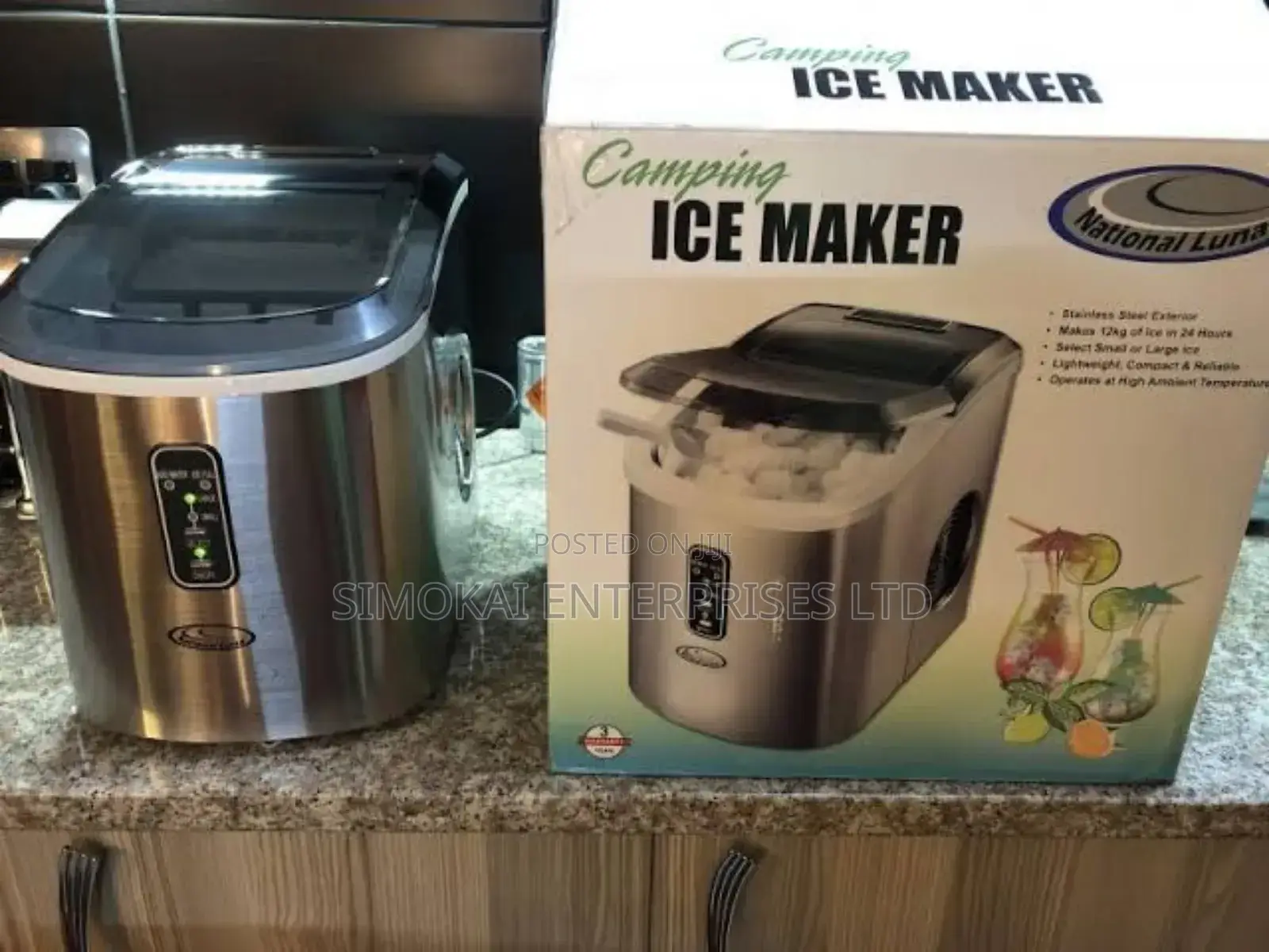 National Luna Nl12kg Camping Ice Maker