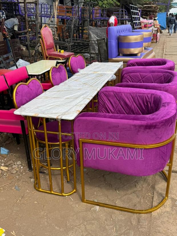 3 Manicure Set Purple Chairs - main view