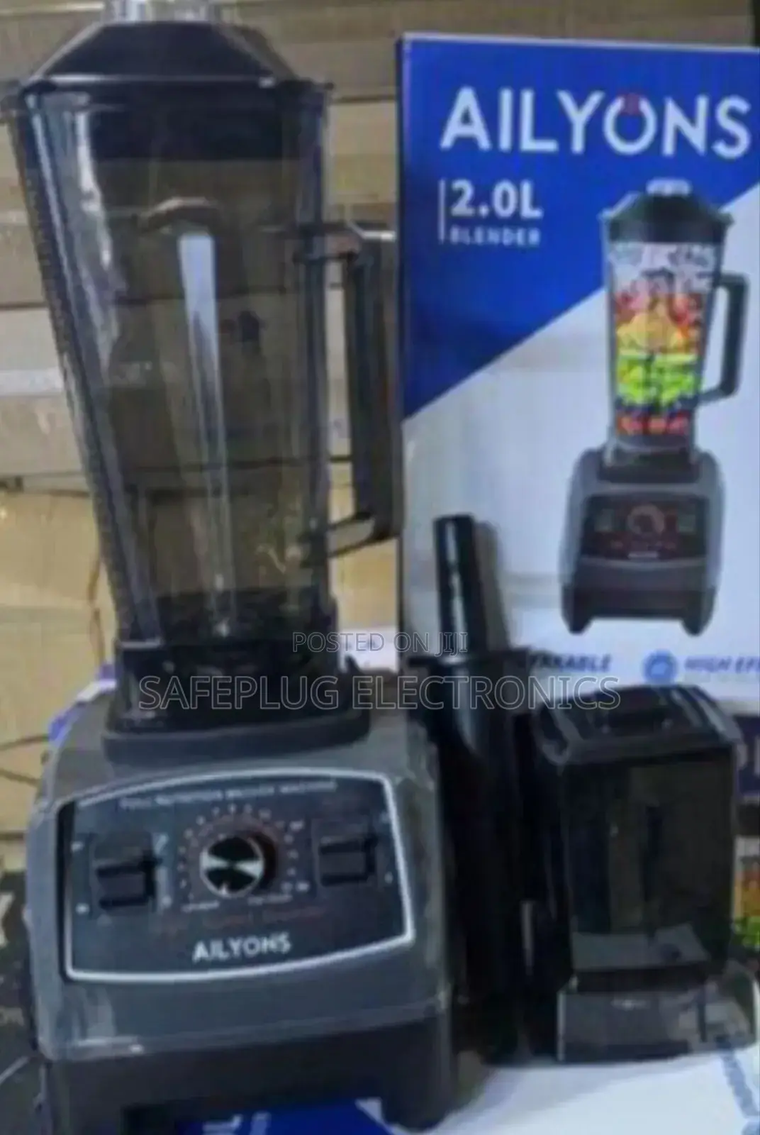 Commercial Blender 2 in 1 (Ailyons) 4500w; Black