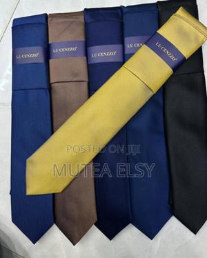 Mustard Yellow Rough Executive Tie Sets - thumbnail 2