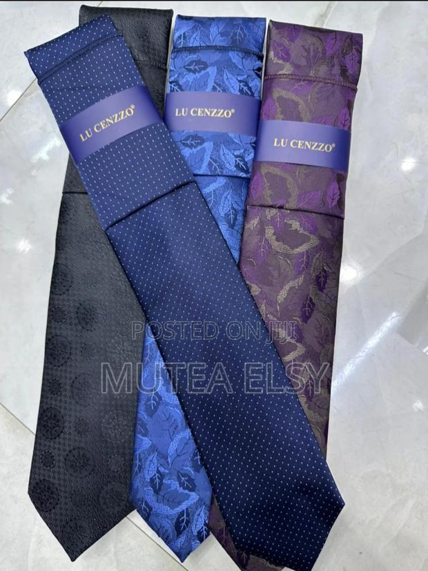 Mustard Yellow Rough Executive Tie Sets - thumbnail 3